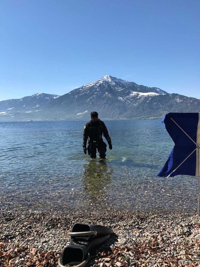 Nach dem Tauchgang | Zuger See, Schweiz
